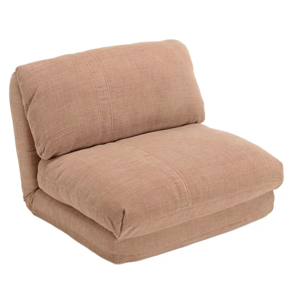Chauffeuse 1 place multi-position en tissu vieux