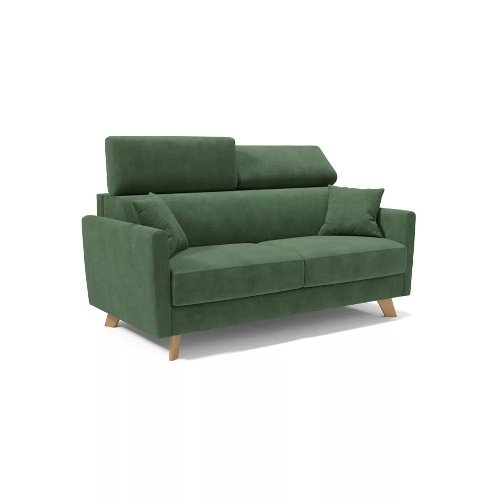 Canapé convertible avec têtières réglables 160 cm