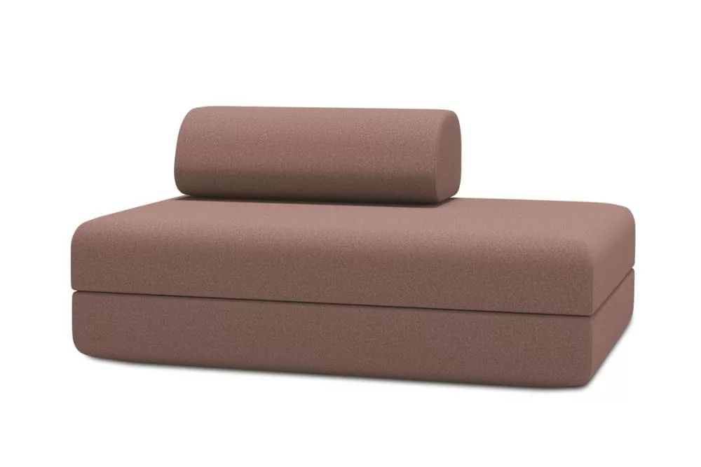 Canapé convertible et modulable 2 places en tissu