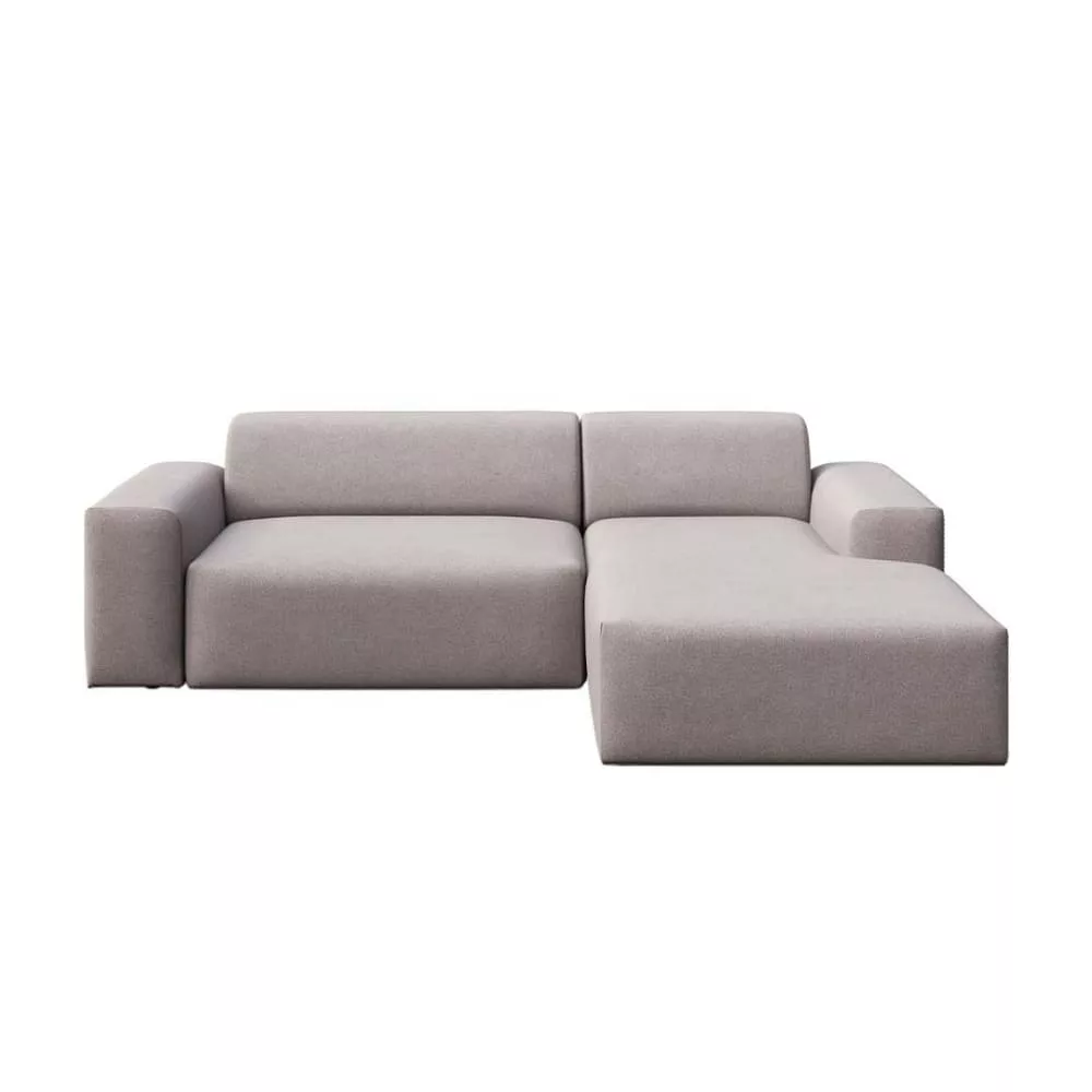 Canapé d'angle convertible en polyester cendré