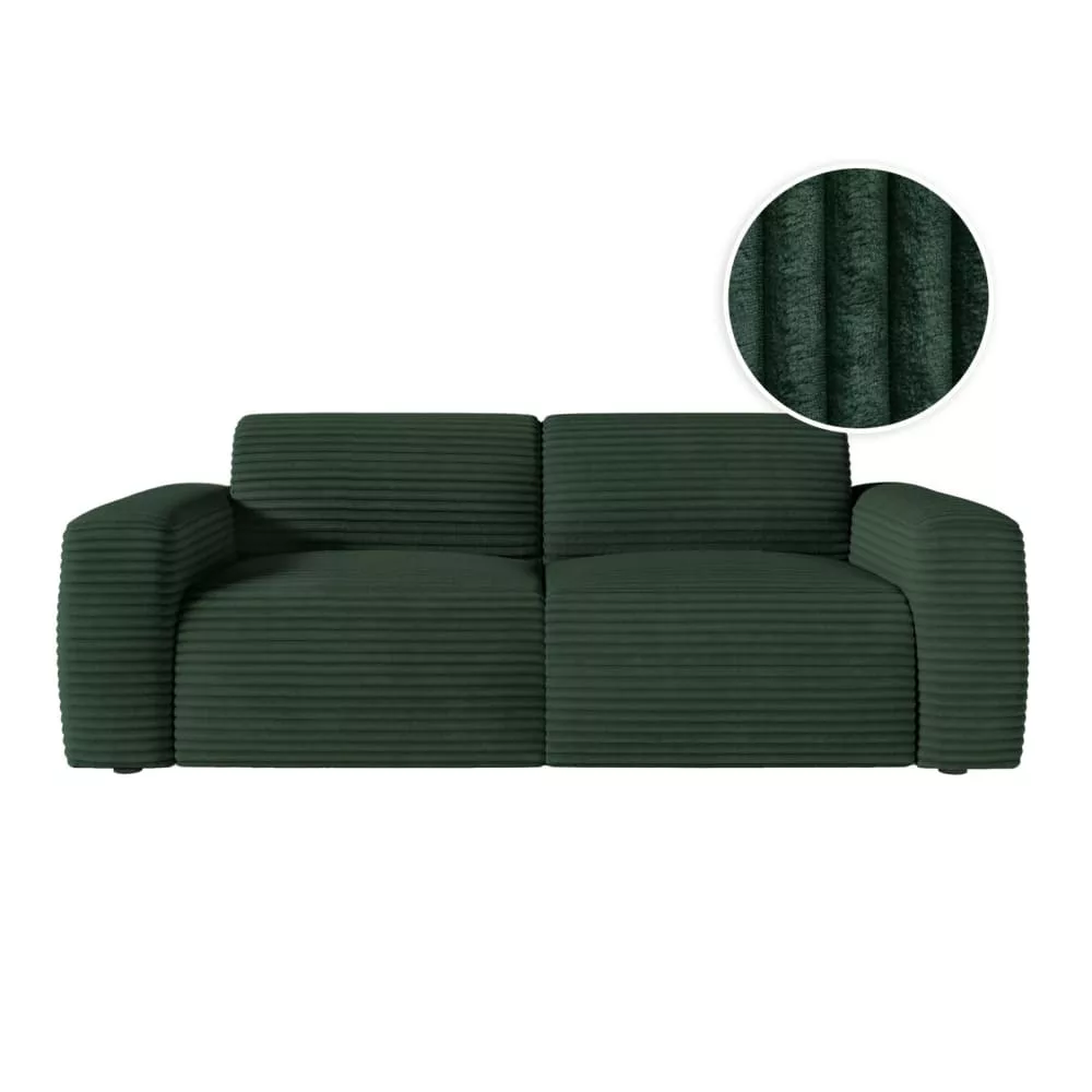 Canapé convertible couchage matelas 13cm velours