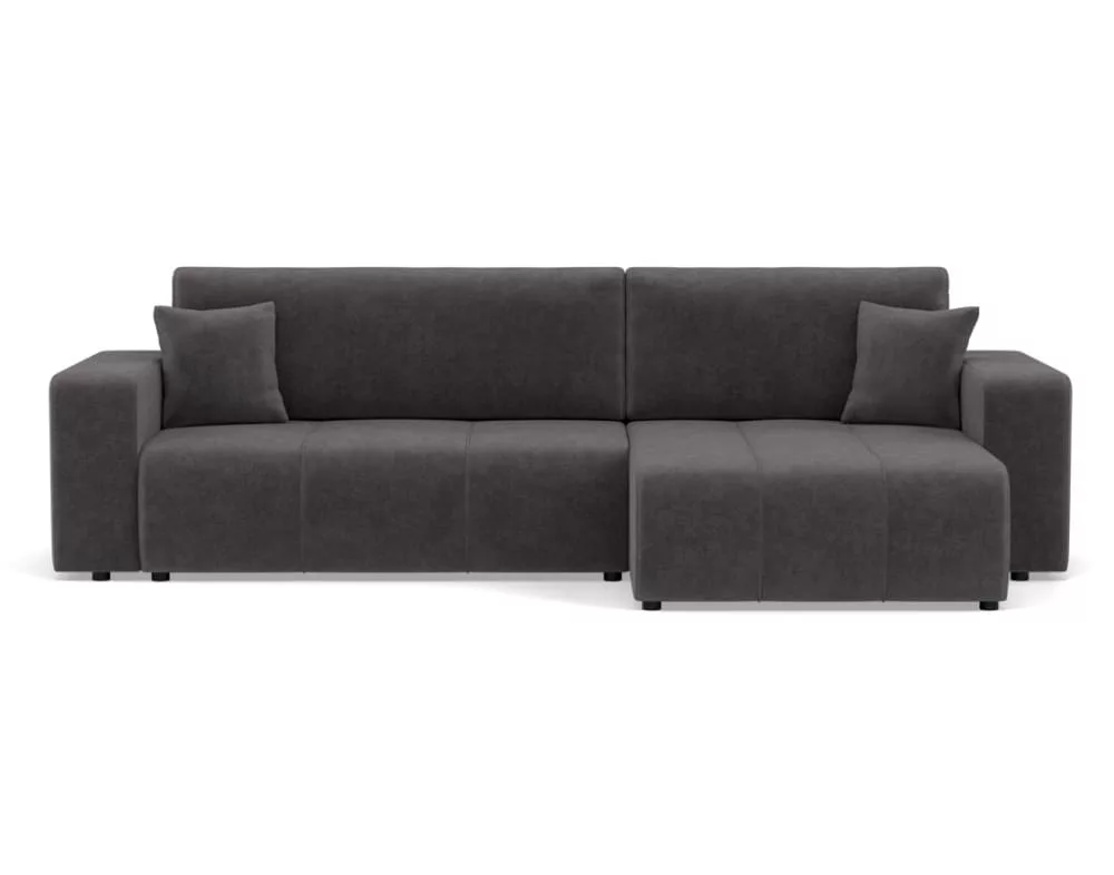Canapé d'angle réversible convertible 5 places en tissu