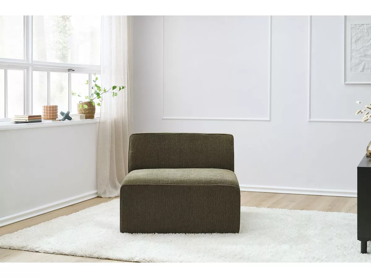 Chauffeuse 1 place pour canapé modulable MEGEVE tissu texturé BOBOCHIC 1 places