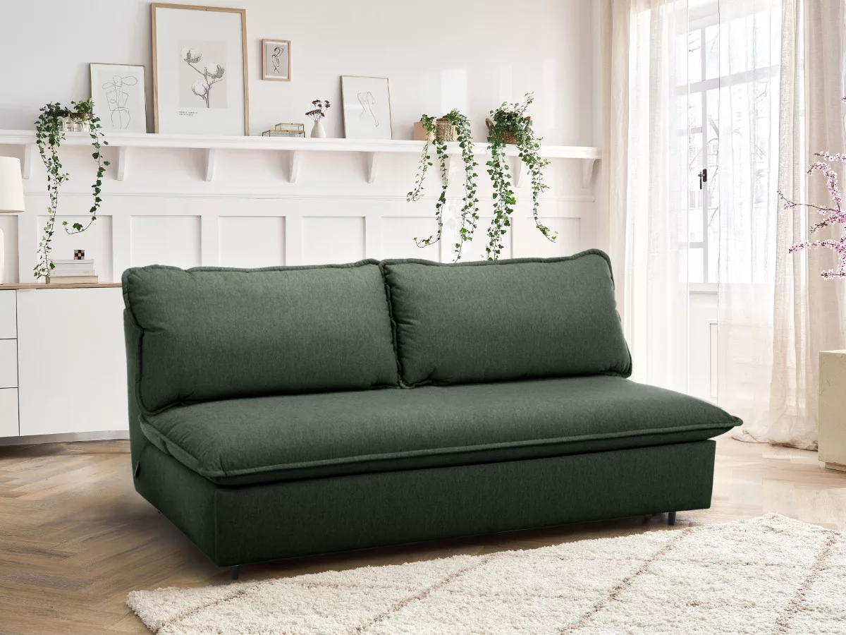 Canapé convertible ouverture express ISADORA tissu BOBOCHIC 3 places