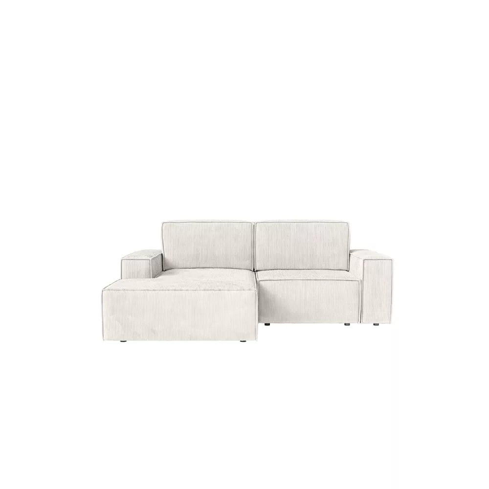 Sofa d'angle avec revêtement en corduroy, 2 places