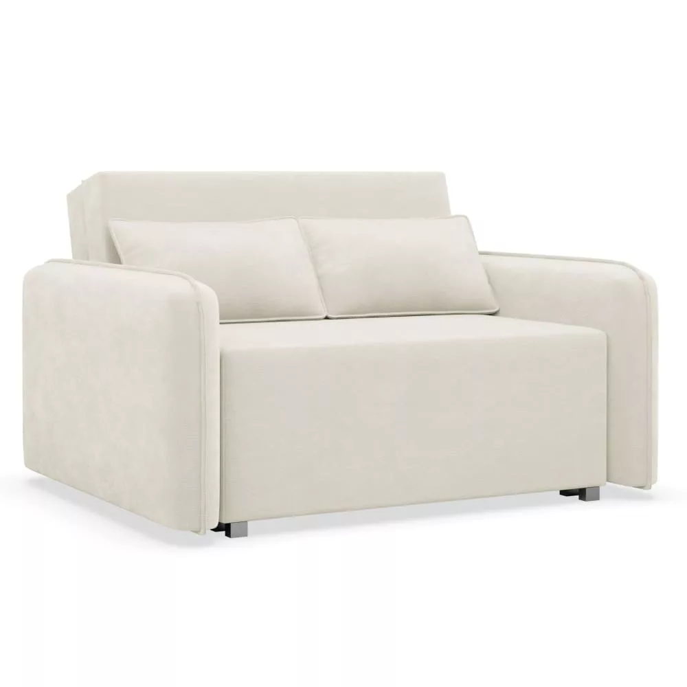 Canapé convertible 2 places, chenille hydrophobe