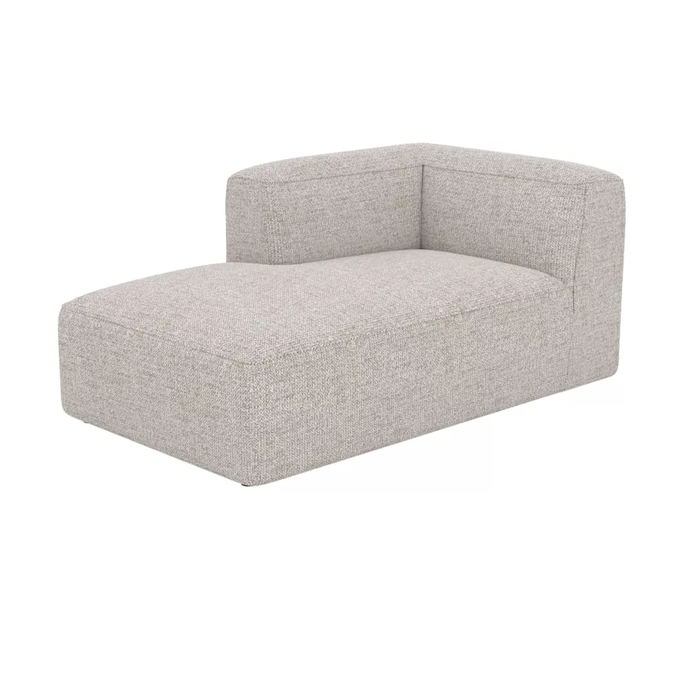 Méridienne d'angle à pour canapé modulable en tissu