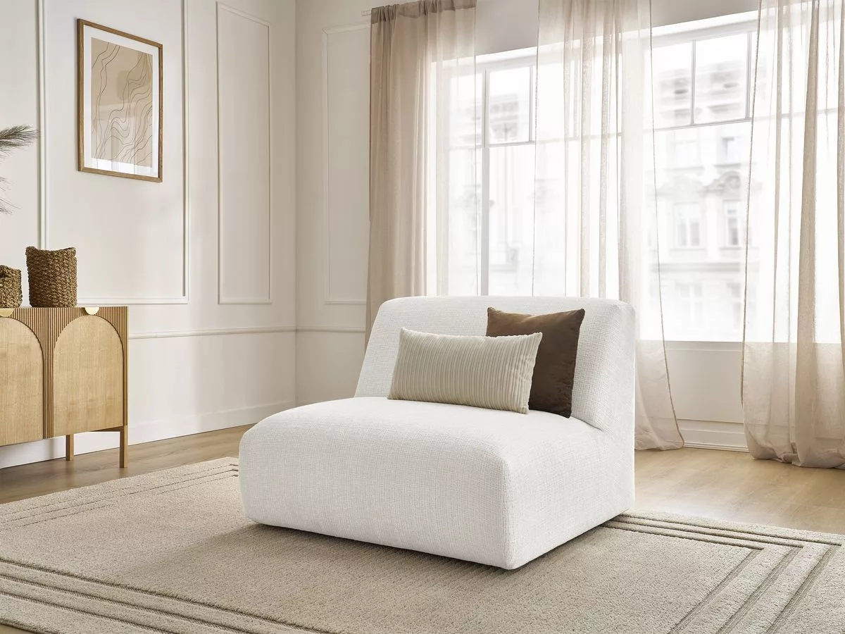 Chauffeuse 1 place pour canapé modulable SIRIUS tissu texturé BOBOCHIC 1 places