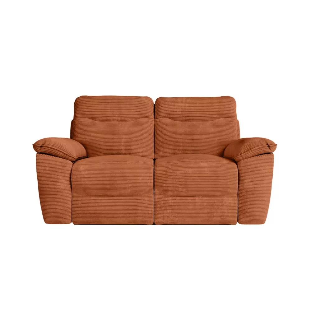 Canapé relax manuel 2 places et fauteuil, velours côtelé – Ross