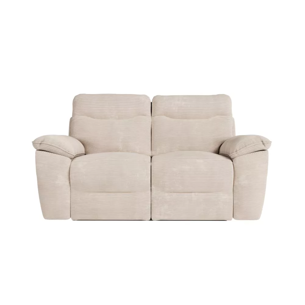 Canapé relax manuel 3 et 2 places et fauteuil, velours côtelé – Ross