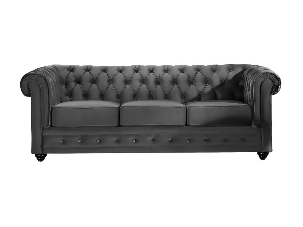 Canapé 3 places chesterfield – Velours
