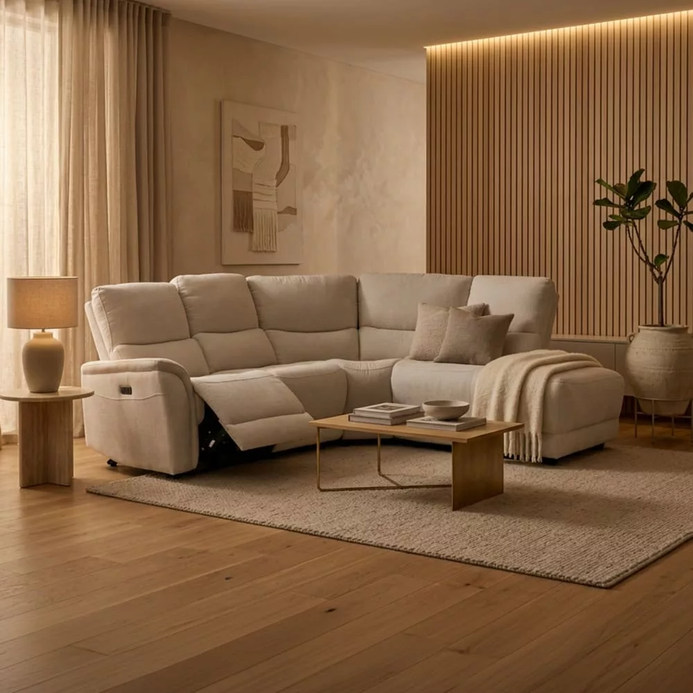 DAVY Canapé relax en tissu 241 cm