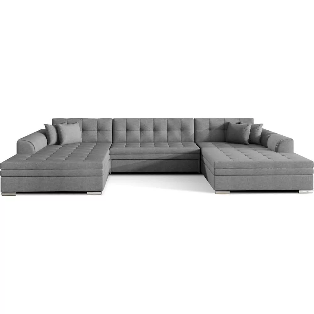 Canapé panoramique convertible tissu réversible VENTURA