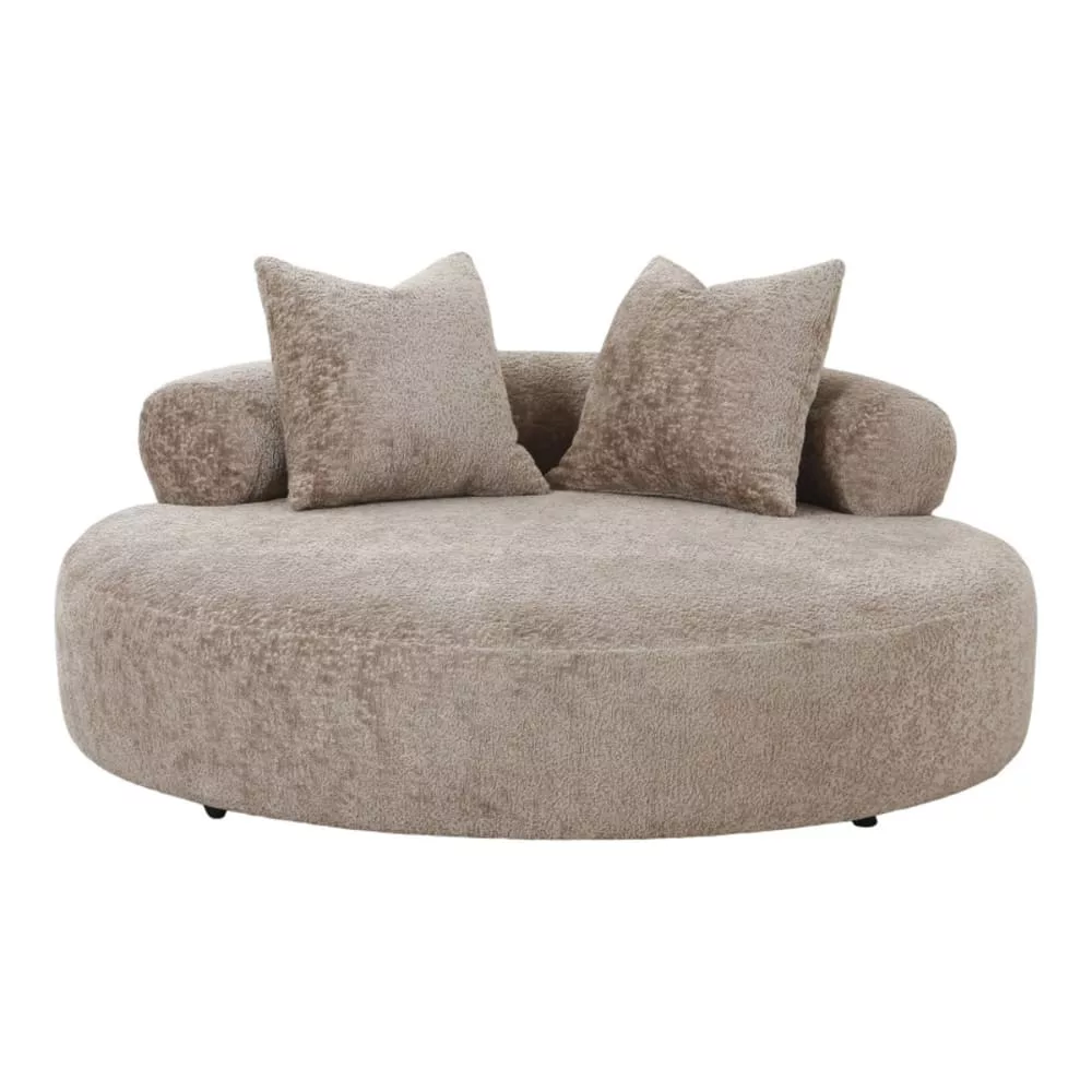 Love seat en tissu chenillé ø160 cm