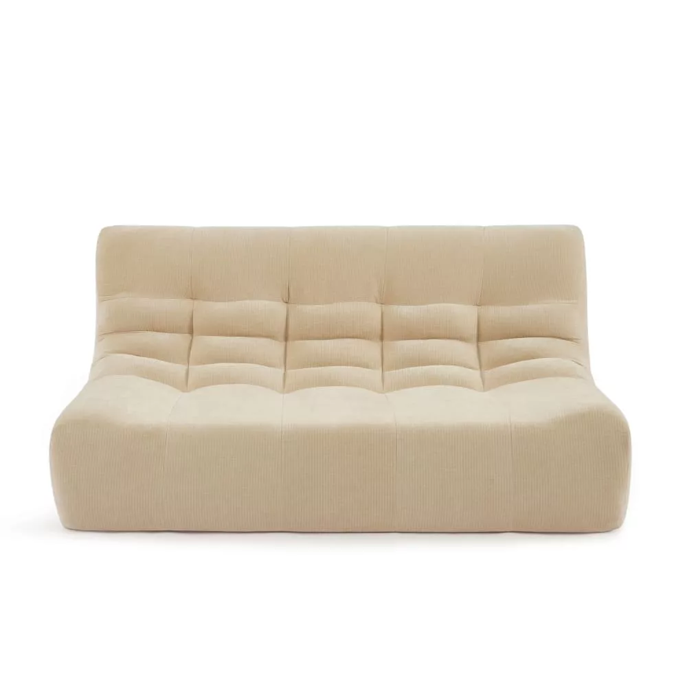 Banquette modulable 2 places velours