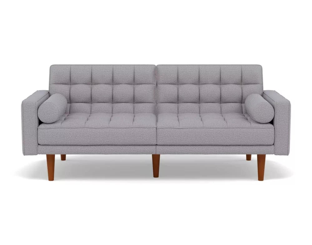 Banquette 2 places convertible clic clac en tissu texturé
