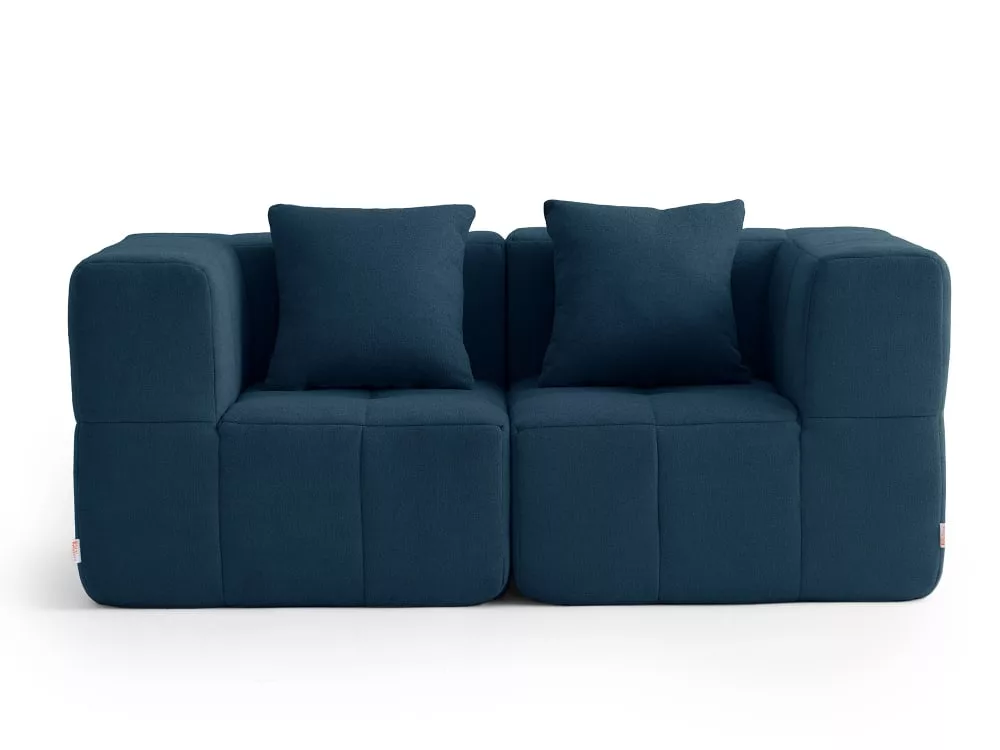 Canapé modulaire 2 places Tissu fine bouclette profond