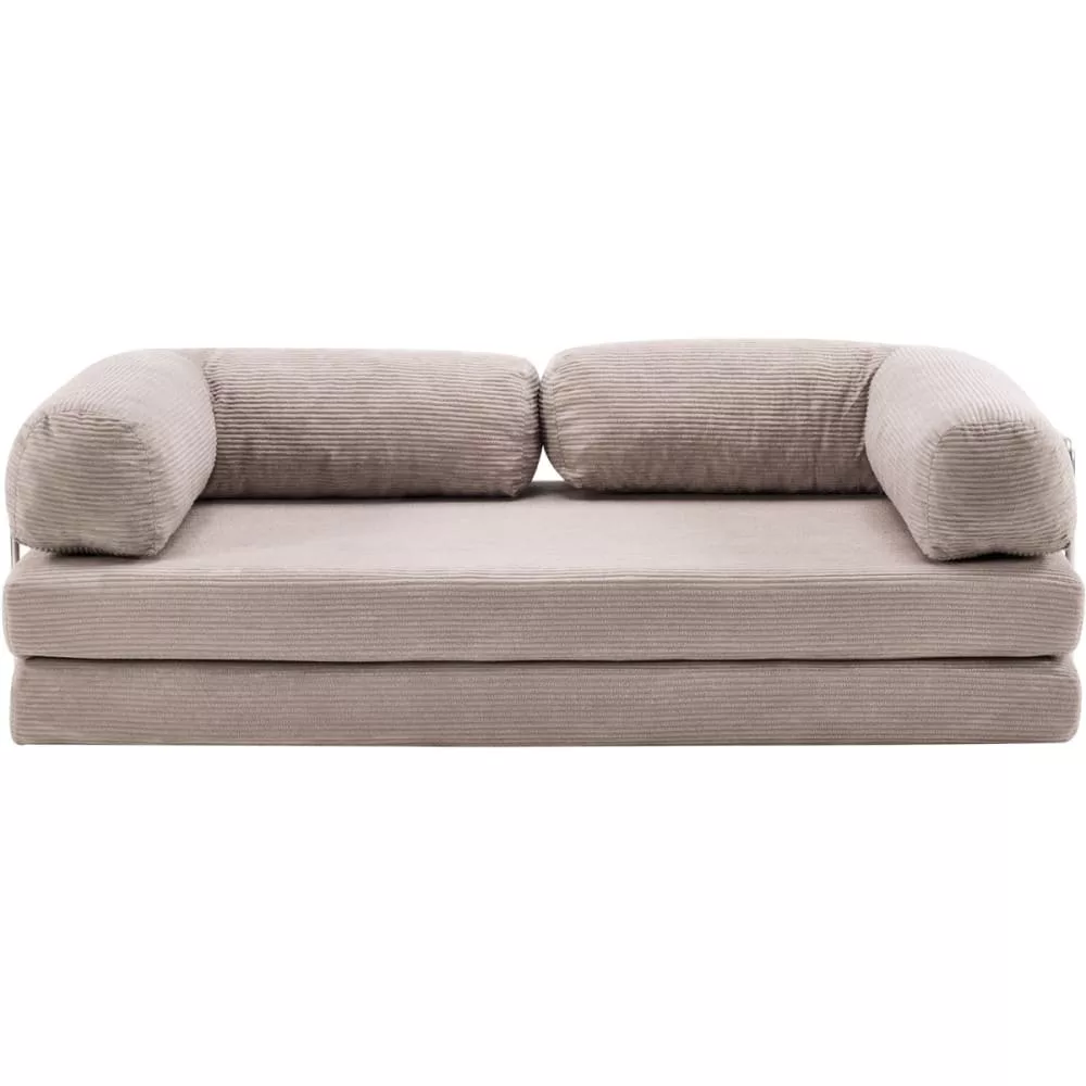 Canapé convertible compressé 3 places en velours côtelé – Buddy