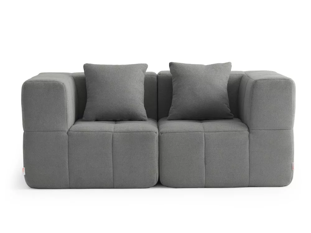 Canapé modulaire 2 places Tissu fine bouclette nuage