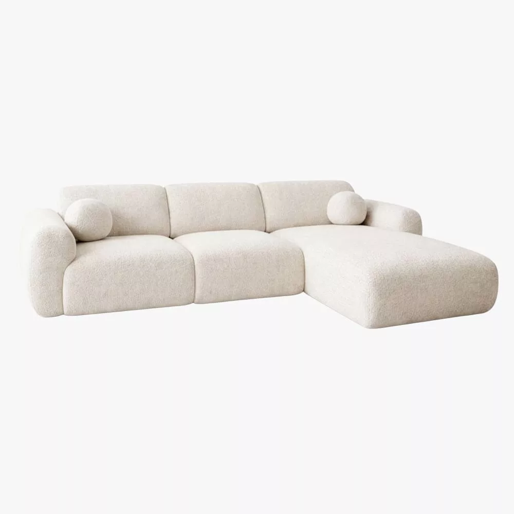 Nayla canapé d'angle en tissu – angle