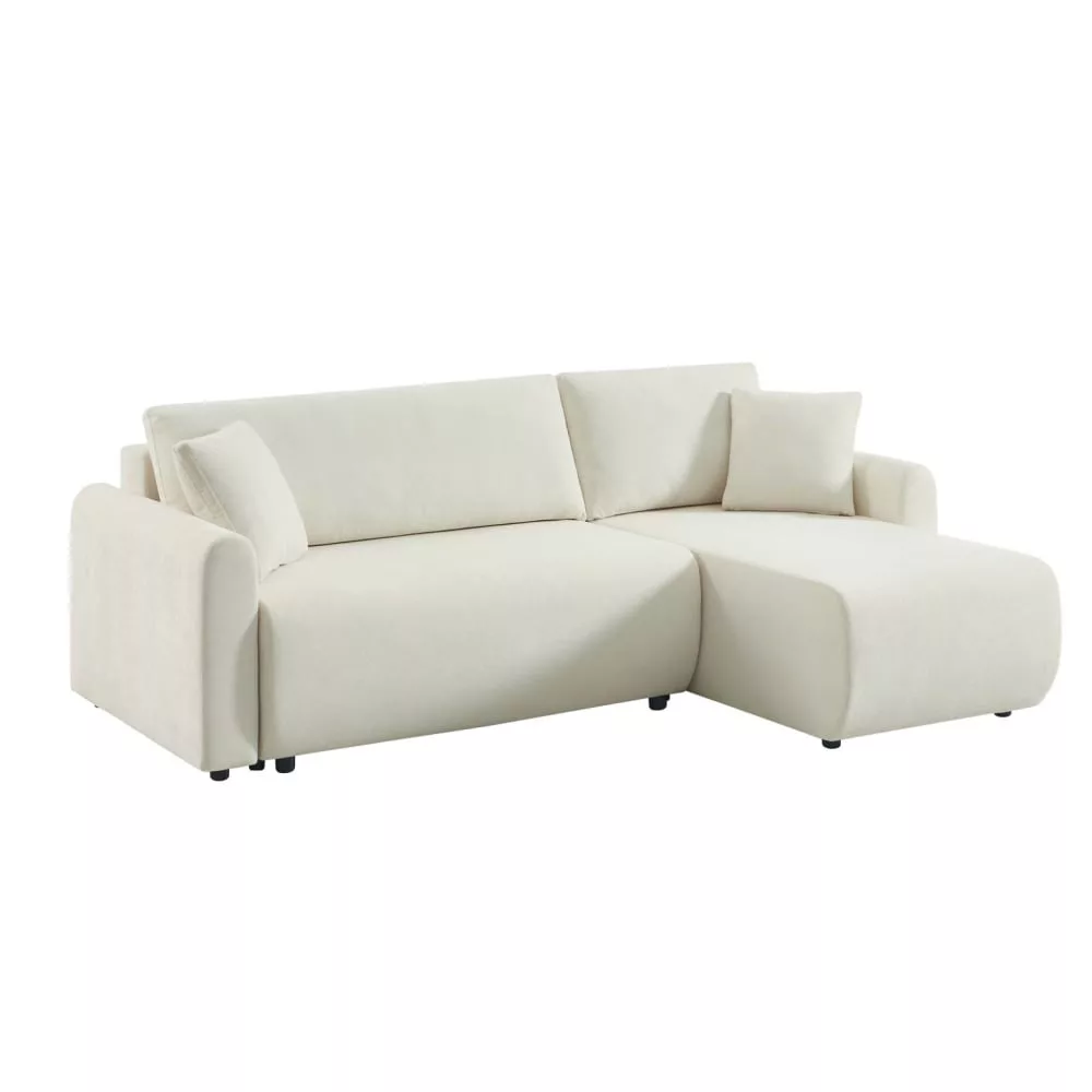 Canapé d'angle réversible, convertible, 3 places tissu