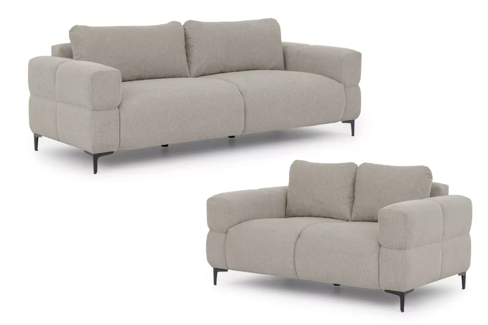 Ensemble de canapé 3+2 en tissu structuré