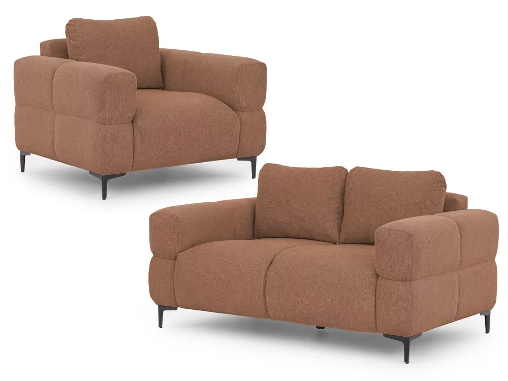 Ensemble de canapé 2+1 en tissu structuré