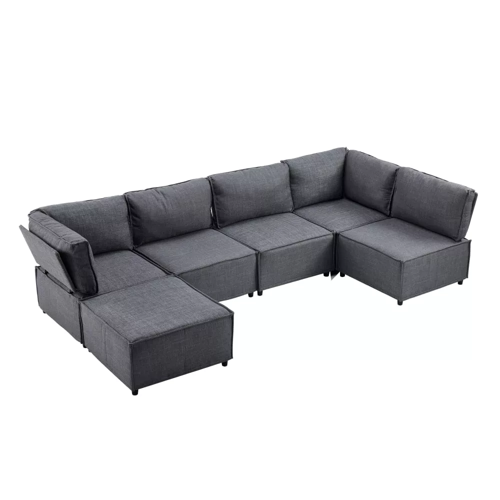 Canapé modulable avec couchage d'appoint