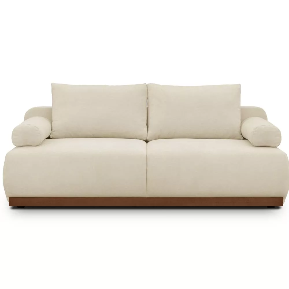 Canapé convertible ouverture rapide 3 places en tissu chenille
