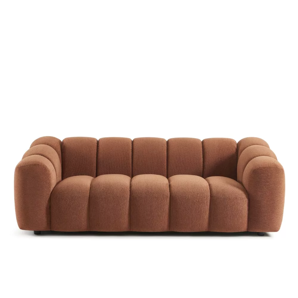 Canapé 3 places tissu tweed