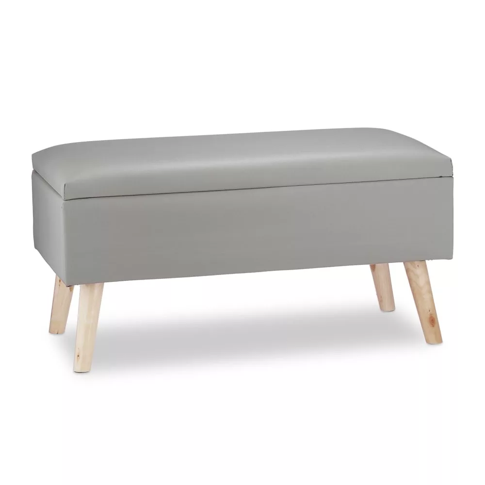 Banquette de rangement moderne cuir
