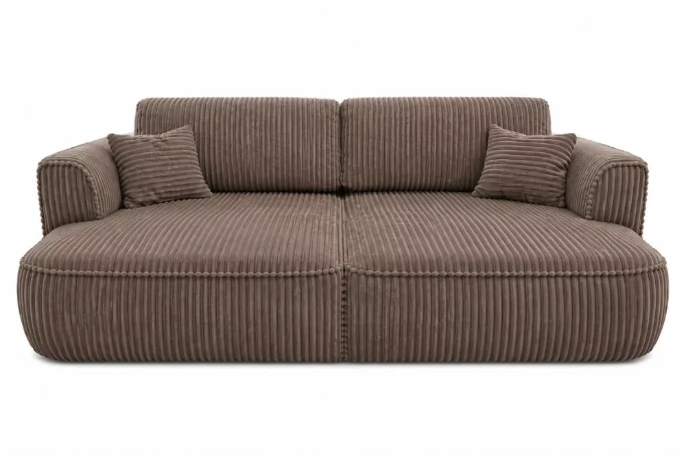 Canapé modulaire Cozi XXL velours côtelé cappuccino