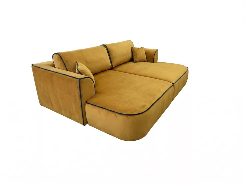 Canapé modulaire Cozi XXL velours passepoil