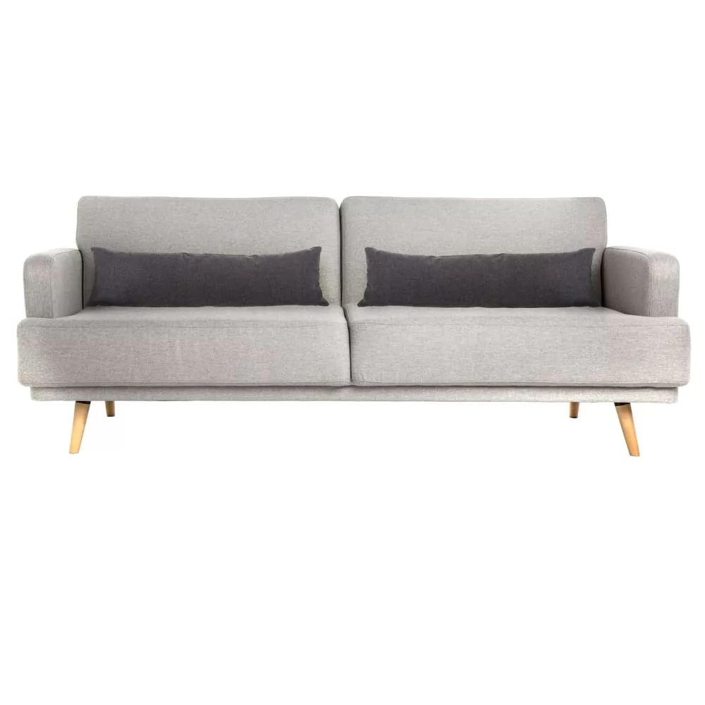 Canapé convertible 3 places uni polyester