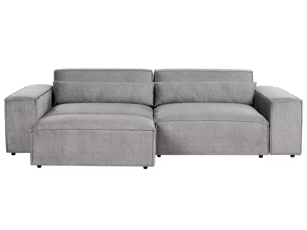 Canapé avec pouf 2 personnes en tissu
