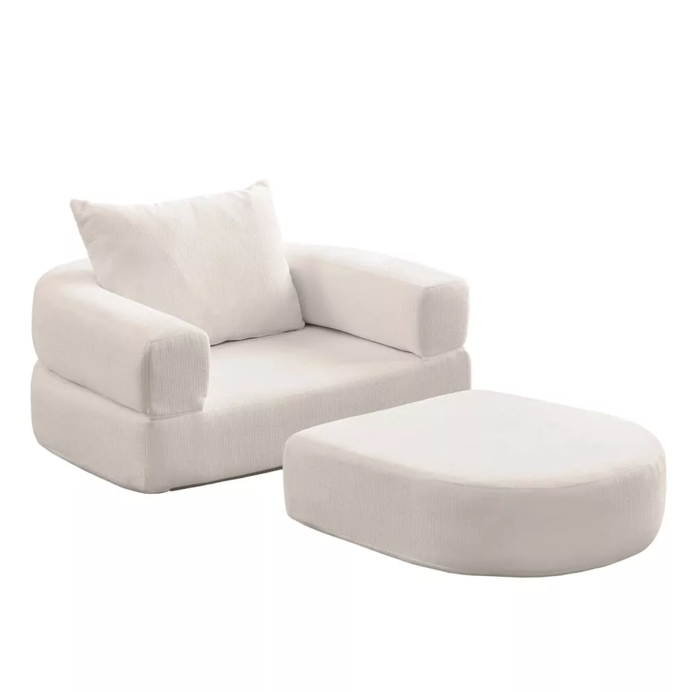 Canapé modulaire en chenille réversible