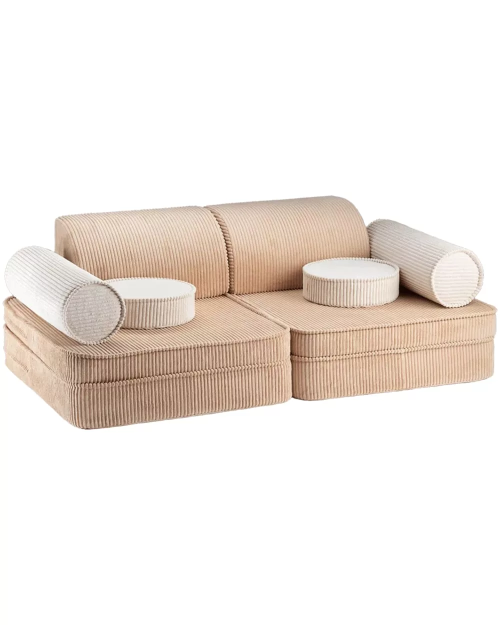 Canapé modulable en polyester sucre