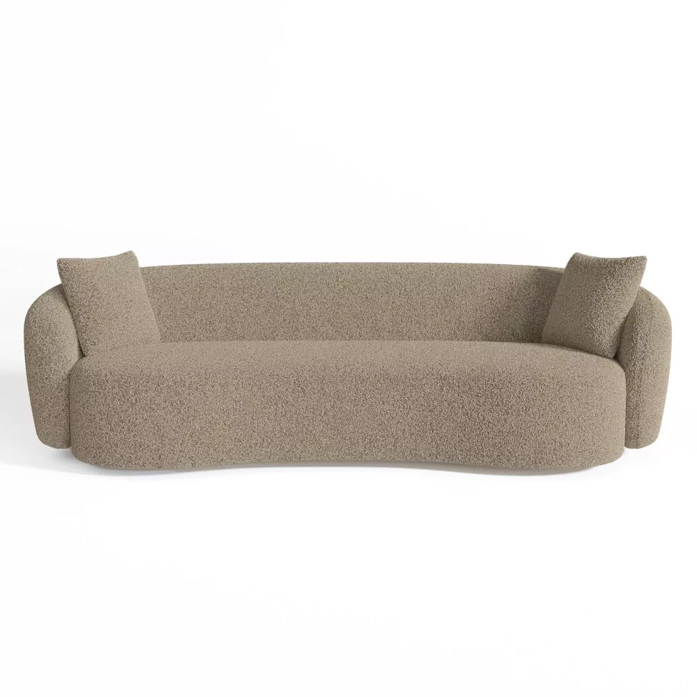 Canapé 3 places en tissu bouclette Celine