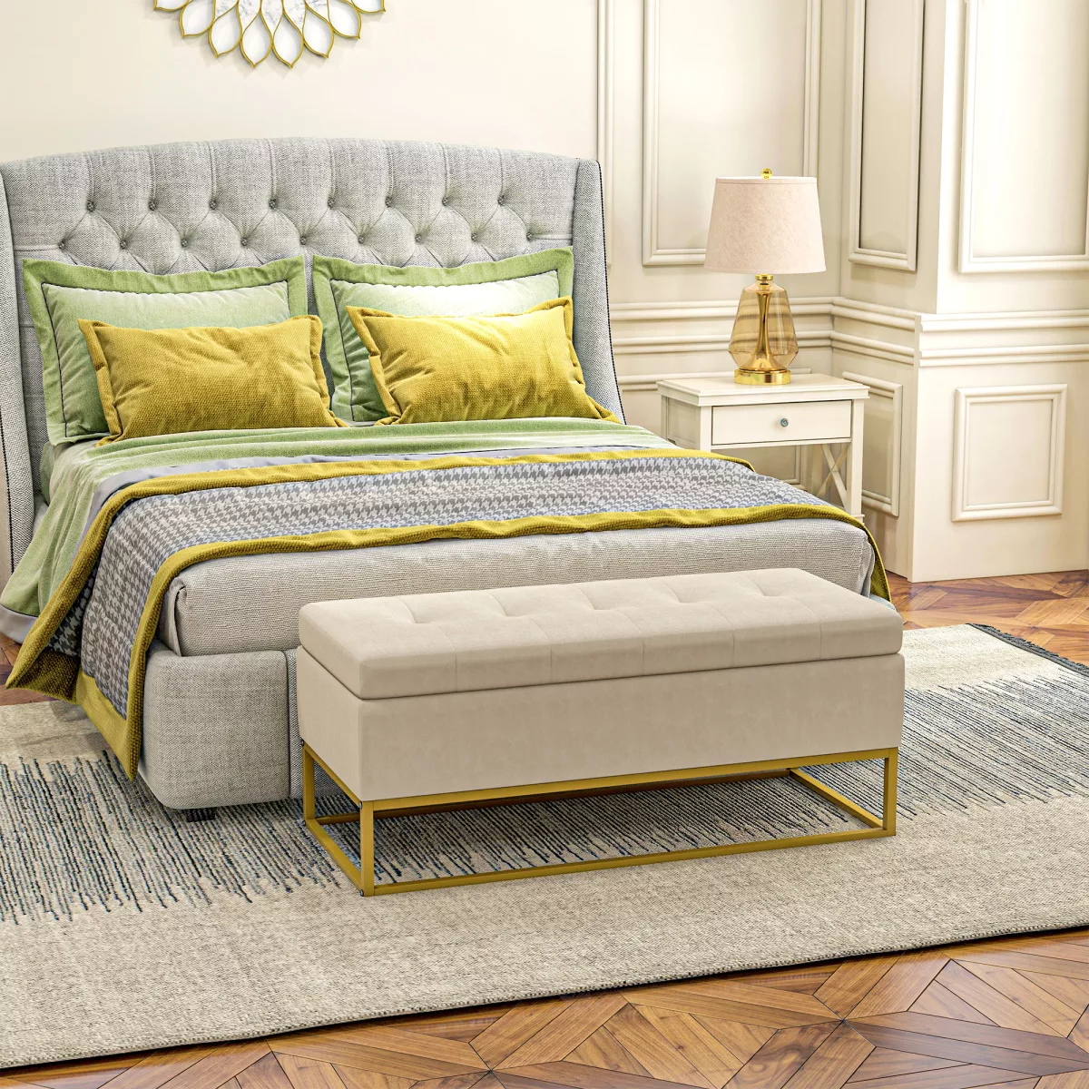 HOMCOM Banquette avec Espace de Rangement