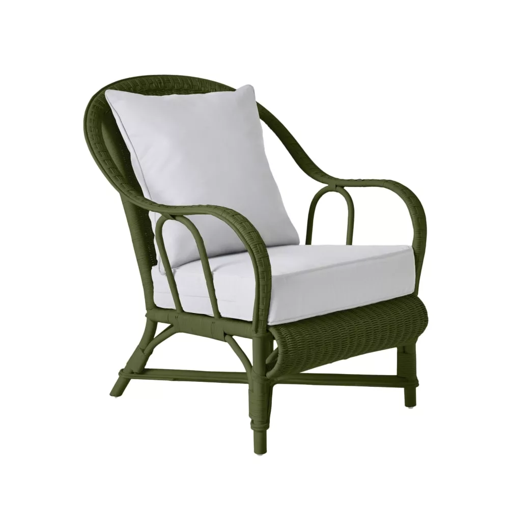 Canapé rotin laqué bronze