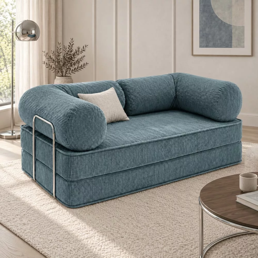 Canapé modulable 4-en-1 style contemporain