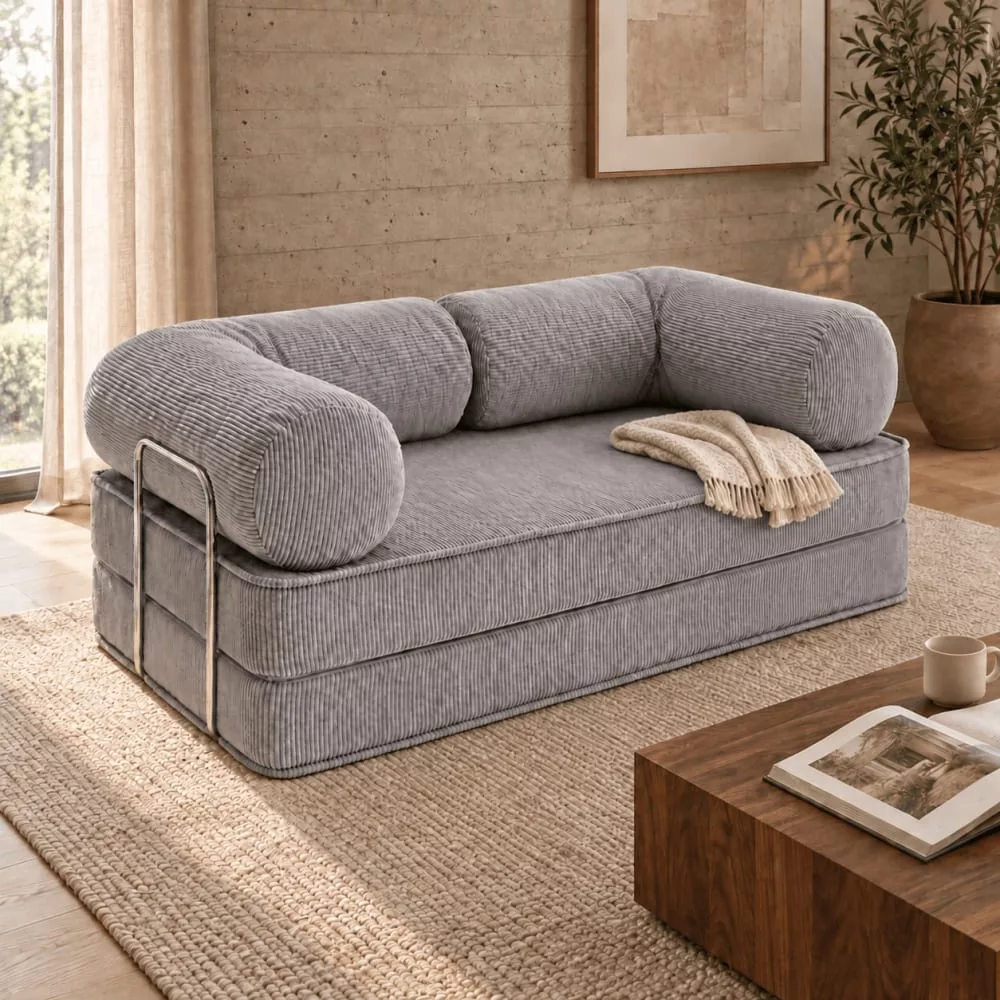 Canapé convertible modulable avec méridienne