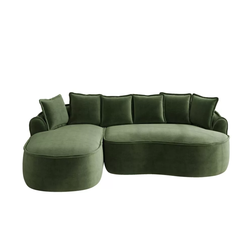 Canapé modulable en chenille avec fonction convertible