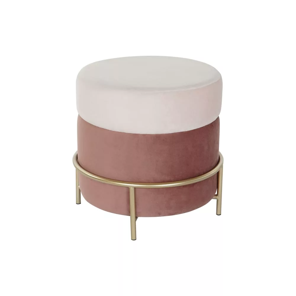 Banquette en velours et acier