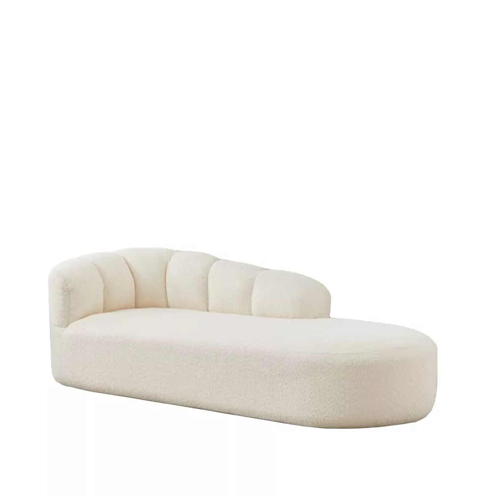 Chaise longue en chenille