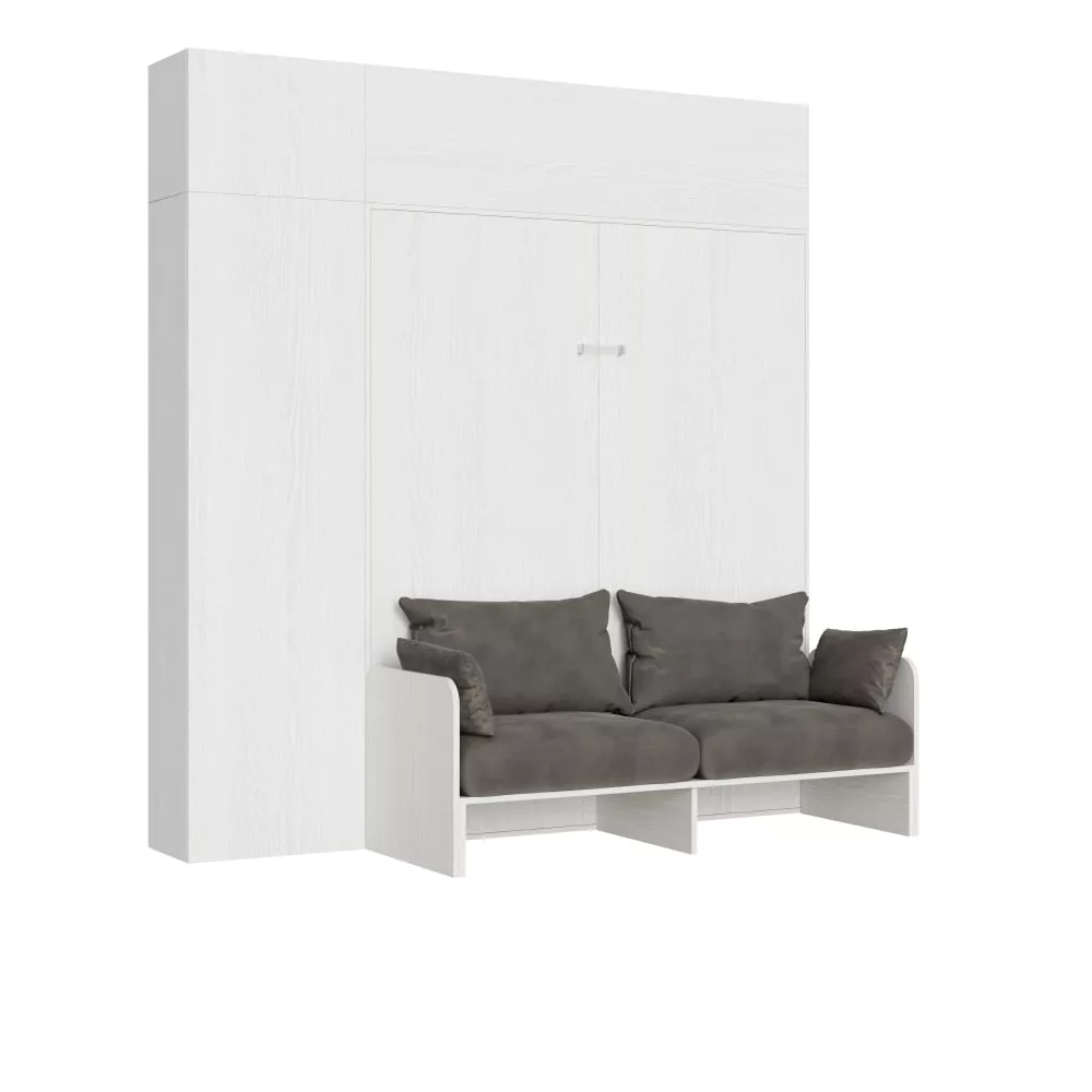 Itamoby sofá cama kentaro doble blanco fresno con columna alessia 20