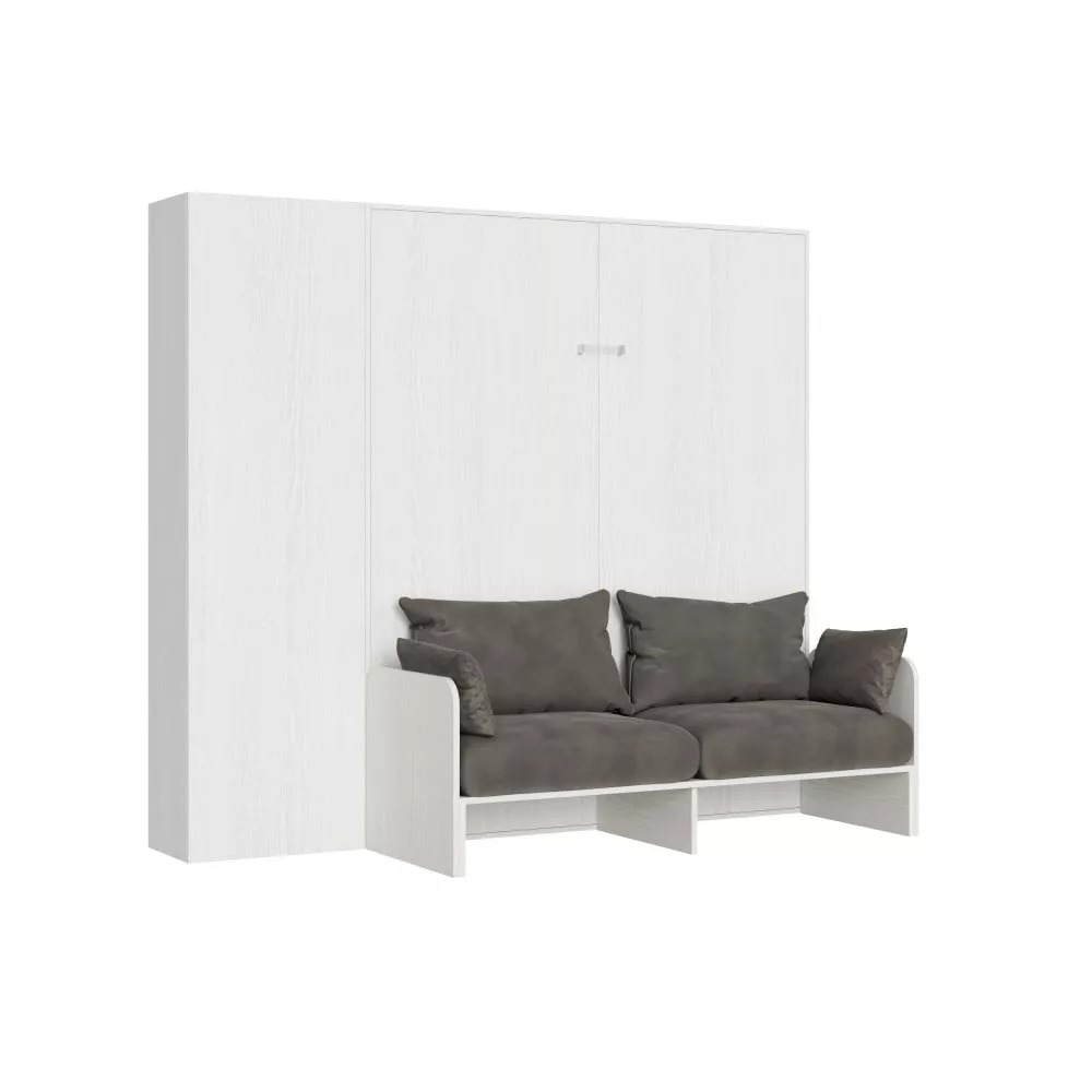 Itamoby sofá cama kentaro doble blanco fresno columna