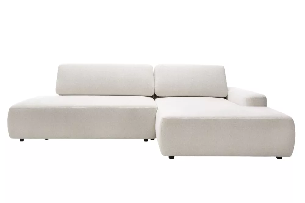 Canapé d'angle convertible coffre tissu 3 places