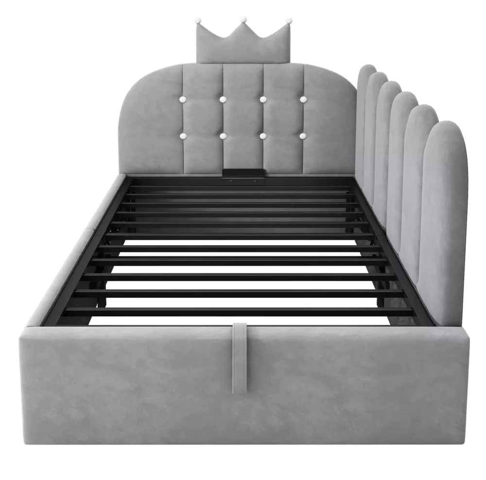 Lit banquette avec rangement enpolyester
