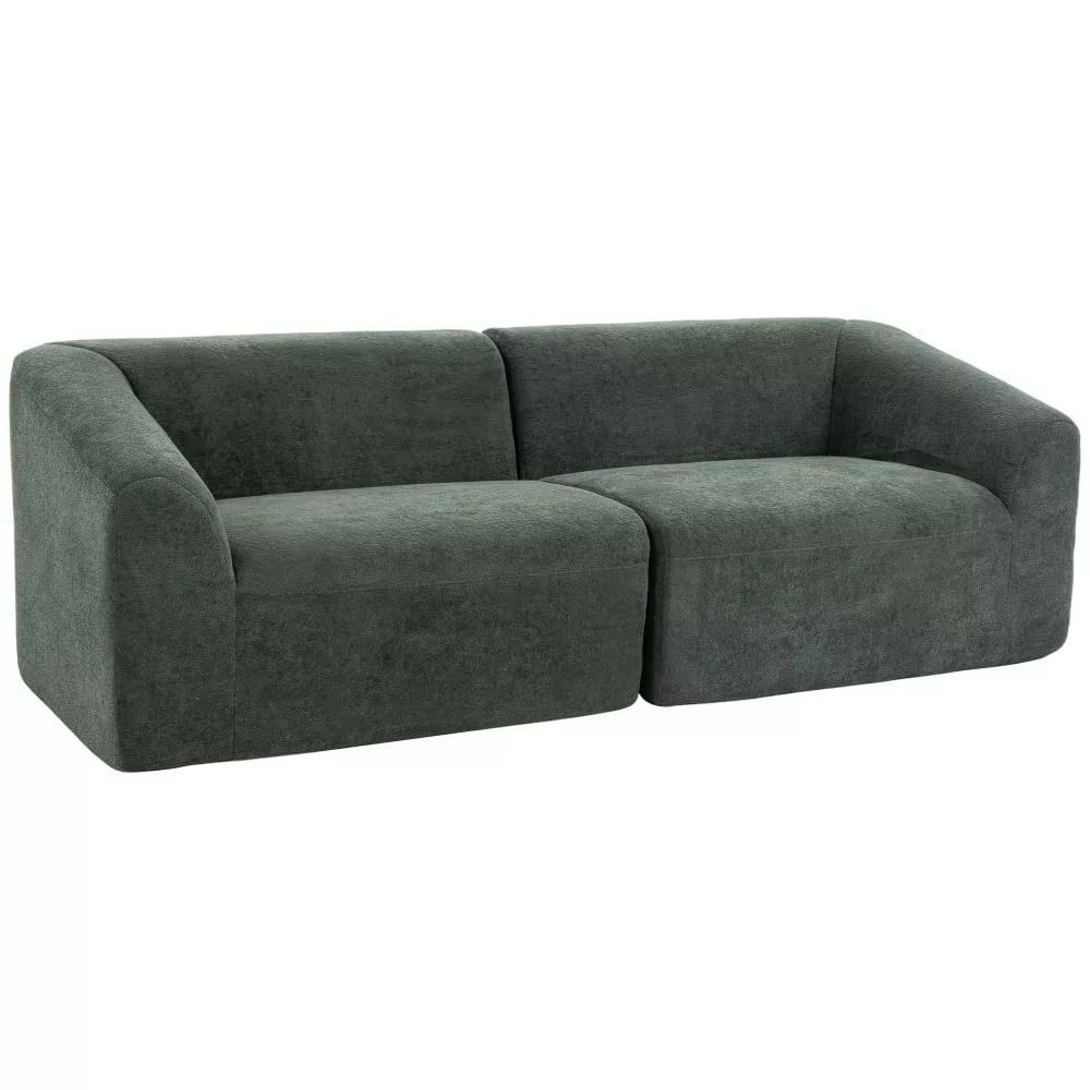 Canapé 3 places assise large chenille compressé